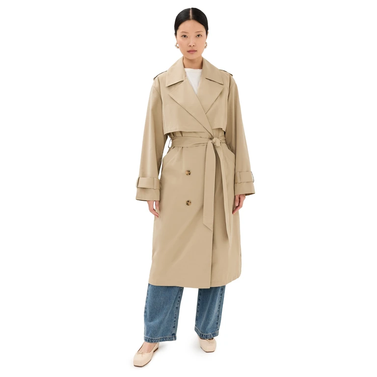 Joe's Jeans The Elizabeth Trench Coat Biscotti M