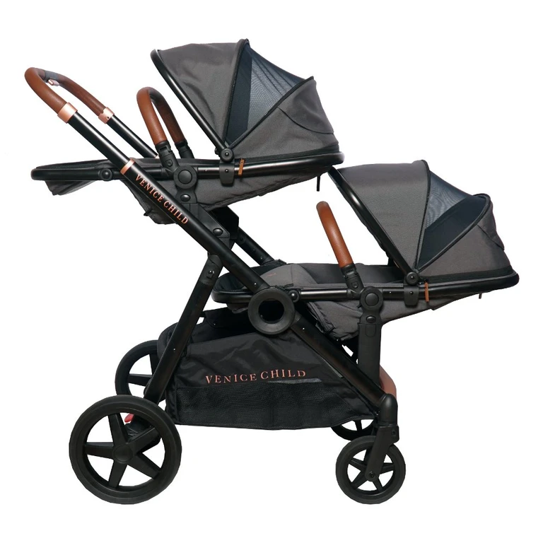 Venice Child Maverick Single to Double Stroller with Bassinet