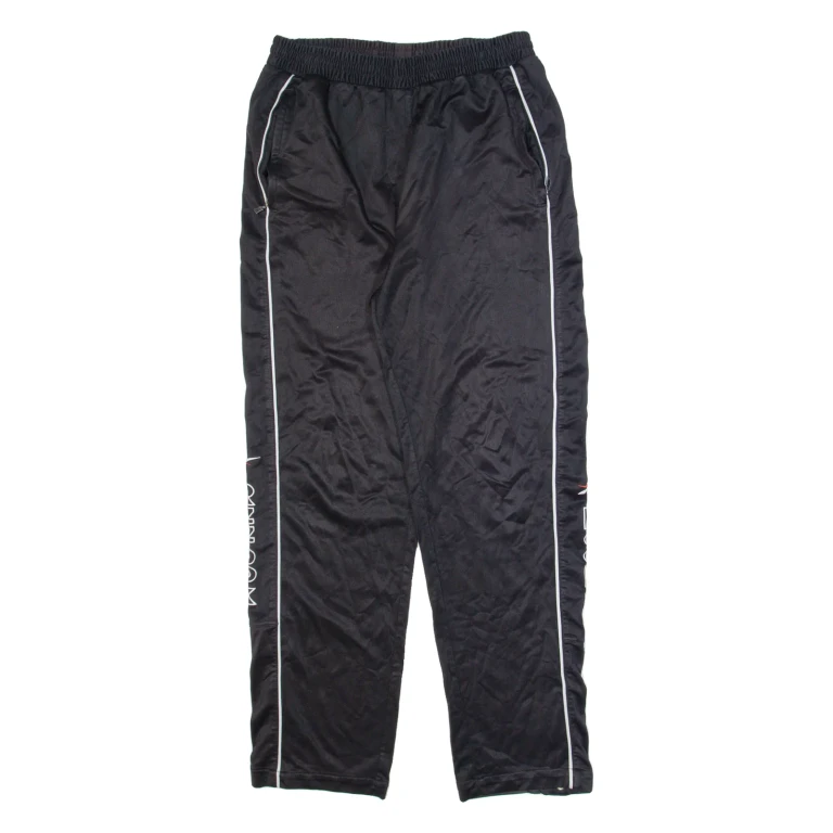 REEBOK Mens Sweatpants Black Straight S W28 L28