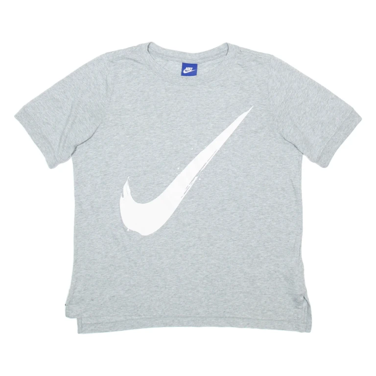 NIKE Womens T-Shirt Grey M