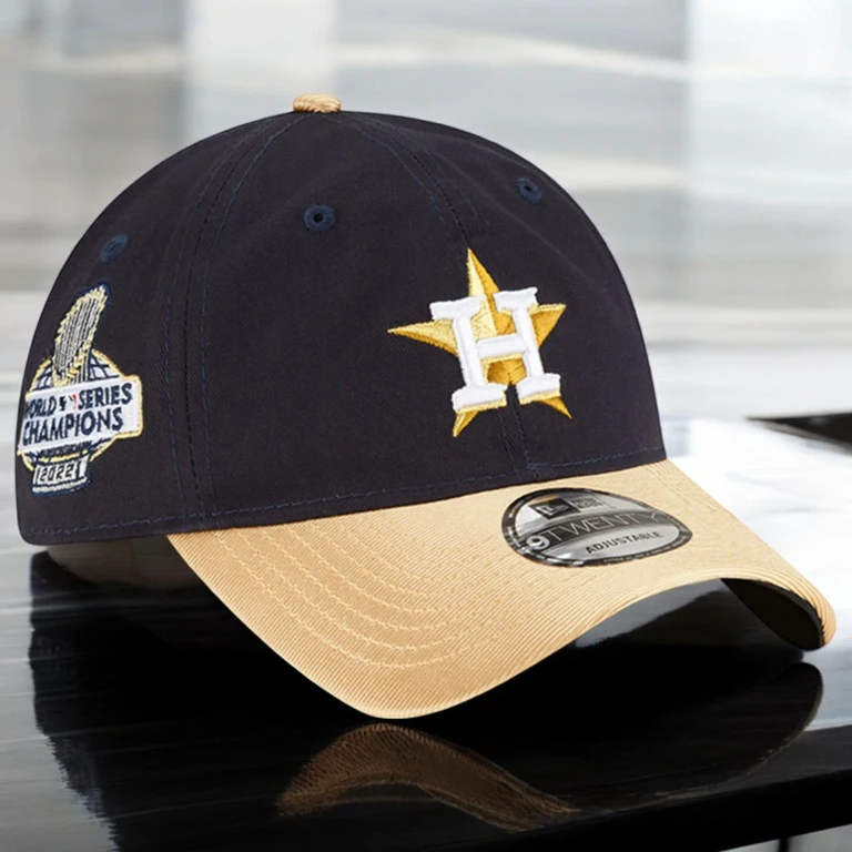 Men's MLB Houston Astros 920 Gold 2023 Strapback Hats