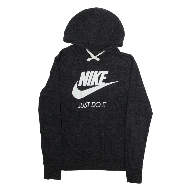 NIKE Womens Grey Hoodie L