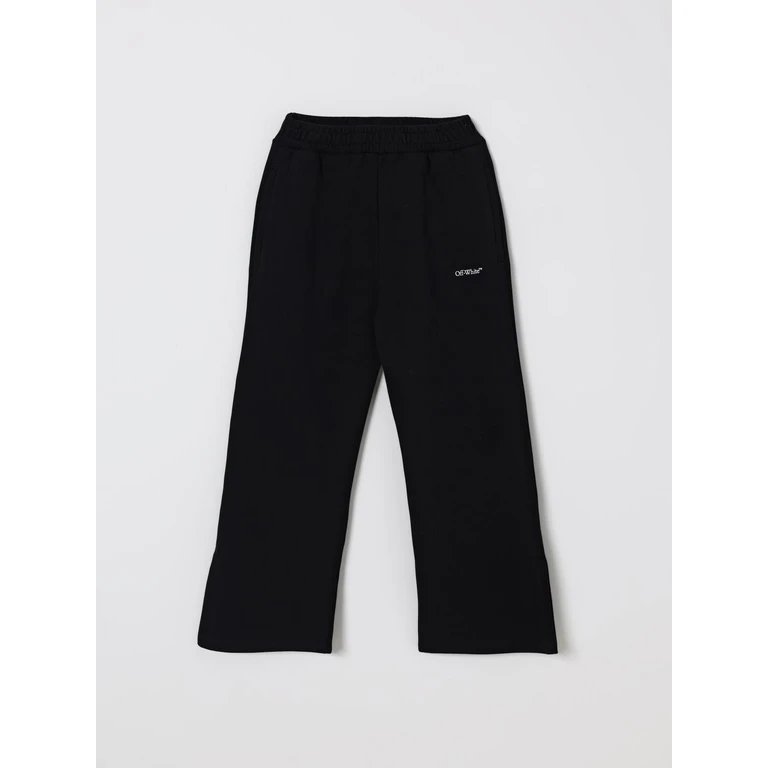 OFF-WHITE KIDS Pants Kids color Black (OGCH00AF25FLE0011001)