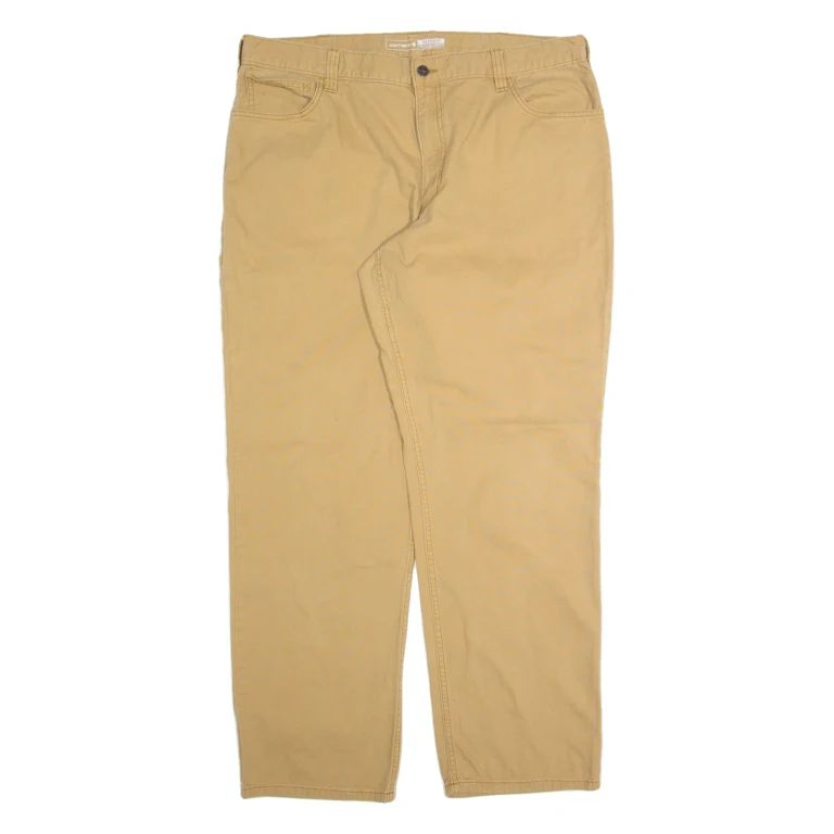 CARHARTT Workwear Mens Trousers Beige Relaxed Straight W40 L32