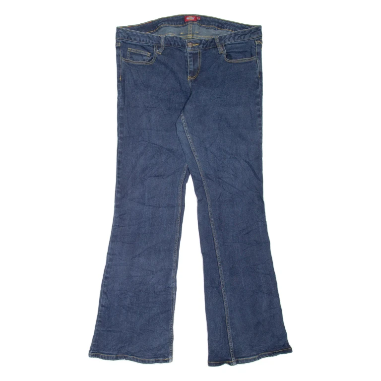 DICKIES Workwear Womens Jeans Blue Regular Bootcut W37 L34