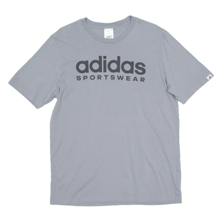 ADIDAS Mens T-Shirt Grey Crew Neck M (EE1-281024-4920)
