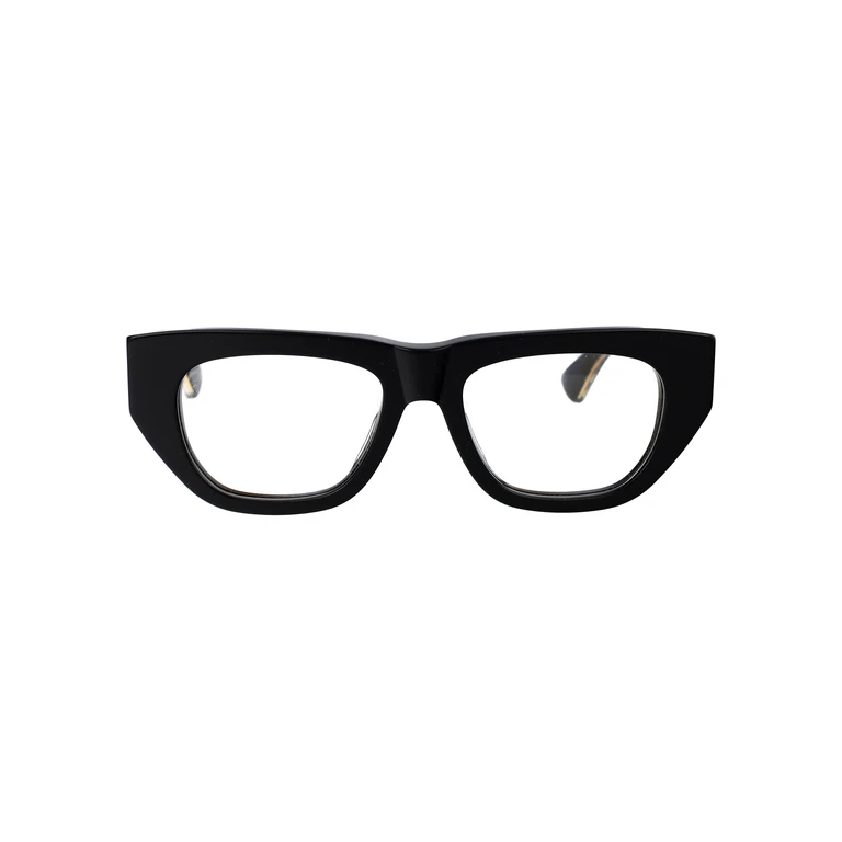 Bottega Veneta Bv1279o 001 Black Crystal Transparent Acetate Optical - Women