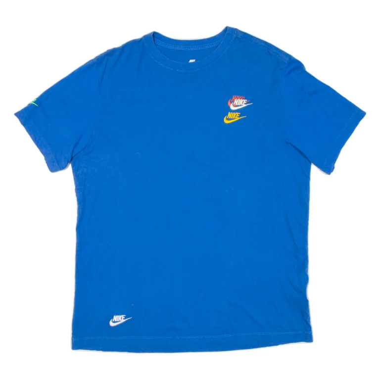 NIKE Mens T-Shirt Blue M