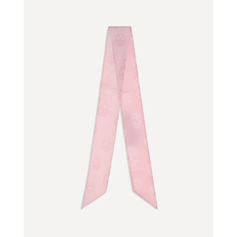 ALEXANDER McQUEEN Skull Ribbon Scarf Female UNI