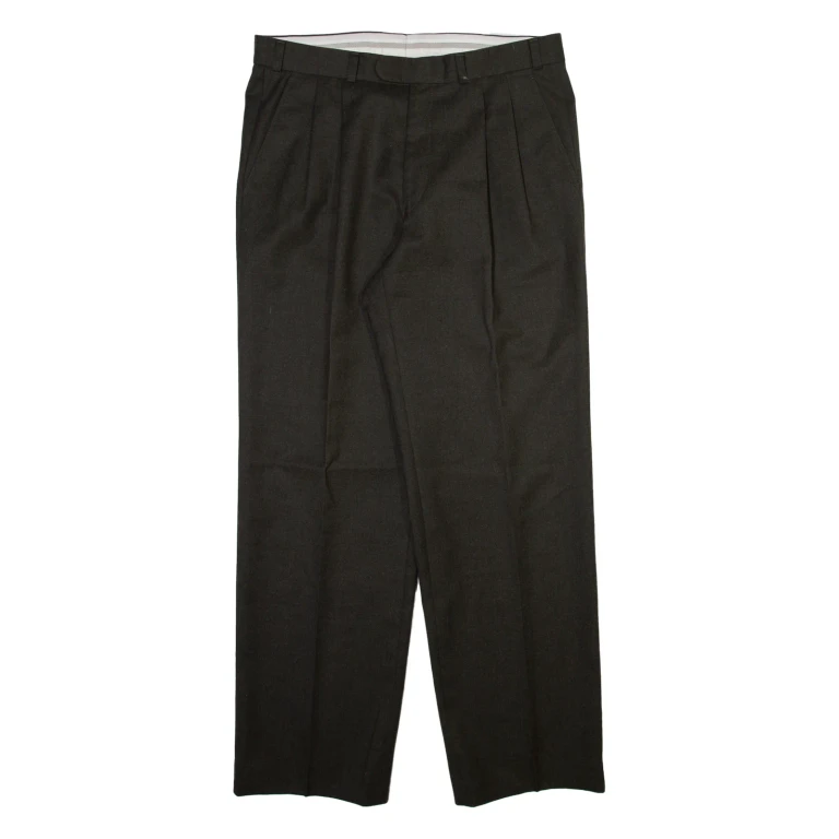 Mens Trousers Grey Regular Straight W34 L31