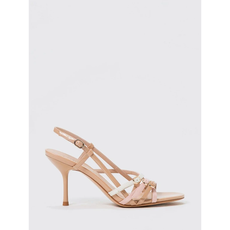 Heeled Sandal Woman color Multicolor (261TCP04013286)