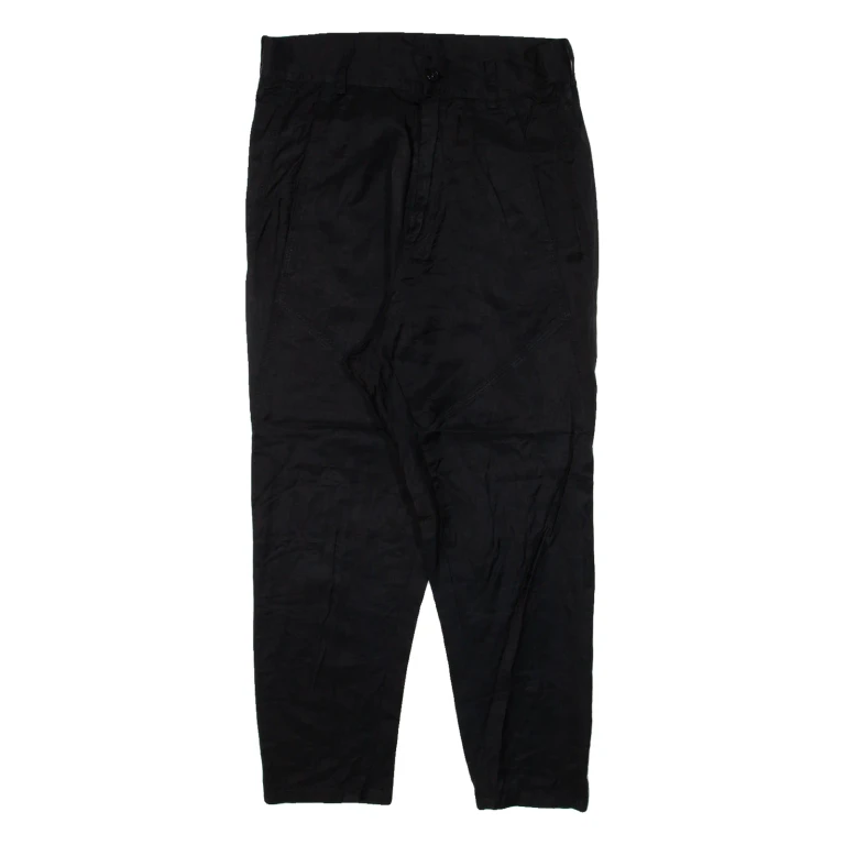 DIESEL Cropped Womens Trousers Black Slim Tapered W25 L21