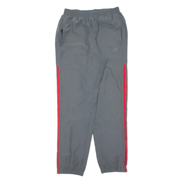 ADIDAS Mens Track Pants Grey Tapered M W26 L30