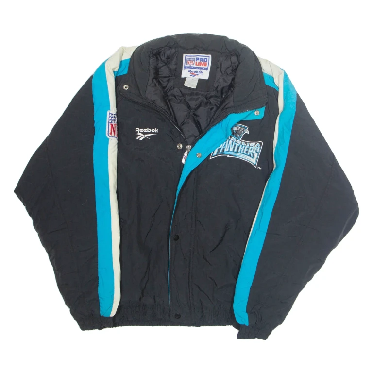 REEBOK Nfl Mens Jacket Black Nylon USA M