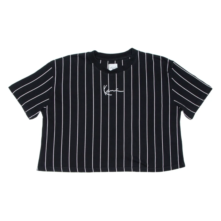 KARL KANI Cropped Womens T-Shirt Black L