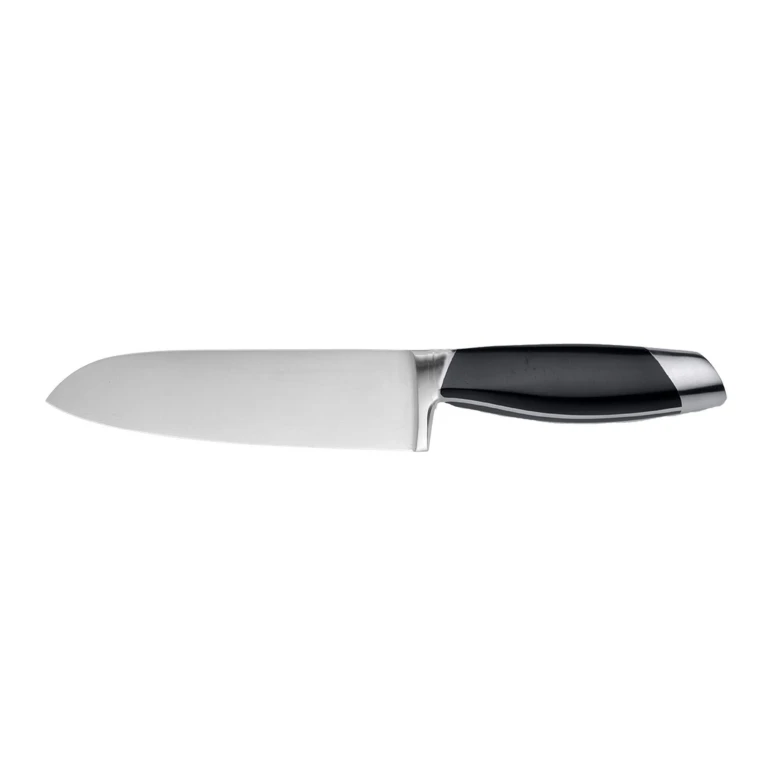 Essentials Moon Stainless Steel Santoku Knife, 7"