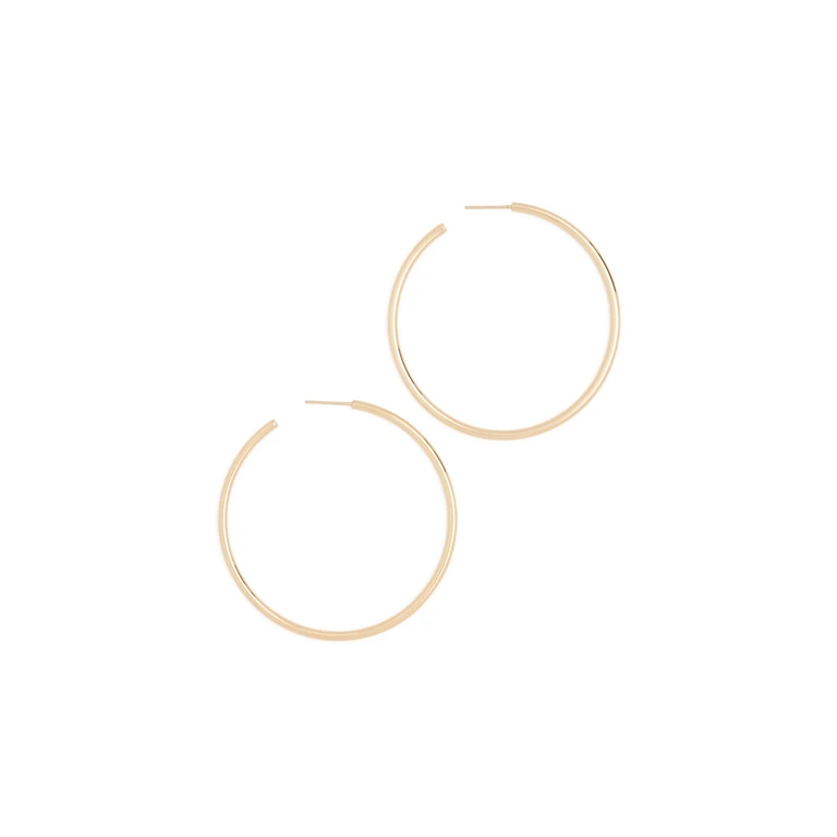 Jennifer Fisher 2 Thread Hoops Yellow Gold One Size