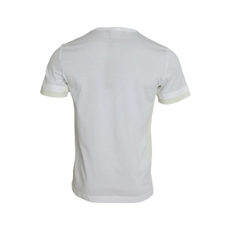 White Cotton Pocket Short Sleeves T-Shirt - Men