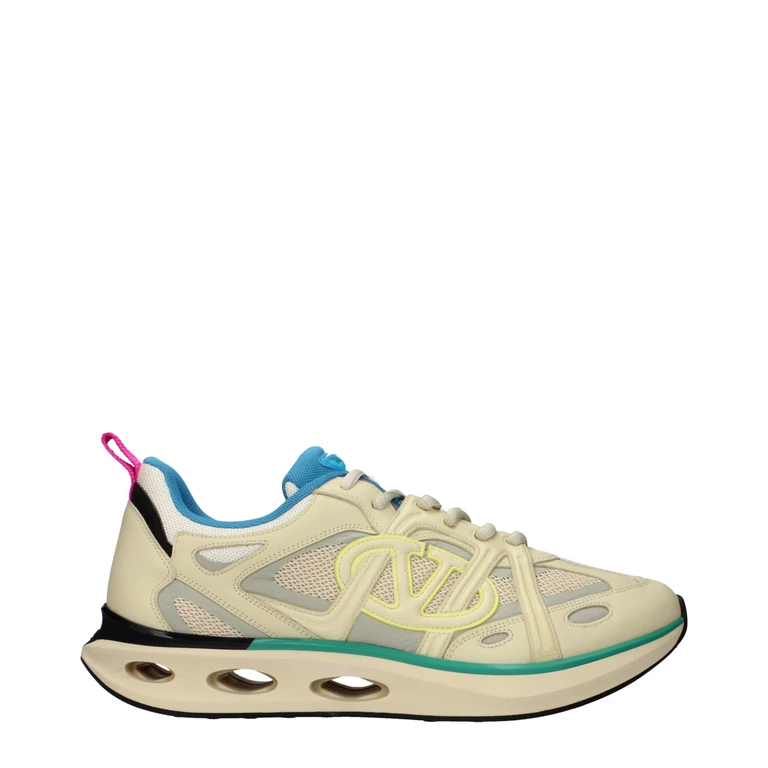 Valentino Garavani Beige Fabric Athletic Sneakers - Men