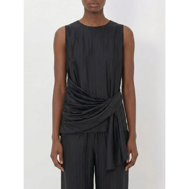 LOULOU DE SAISON Top Woman color Black (FONDABLK)