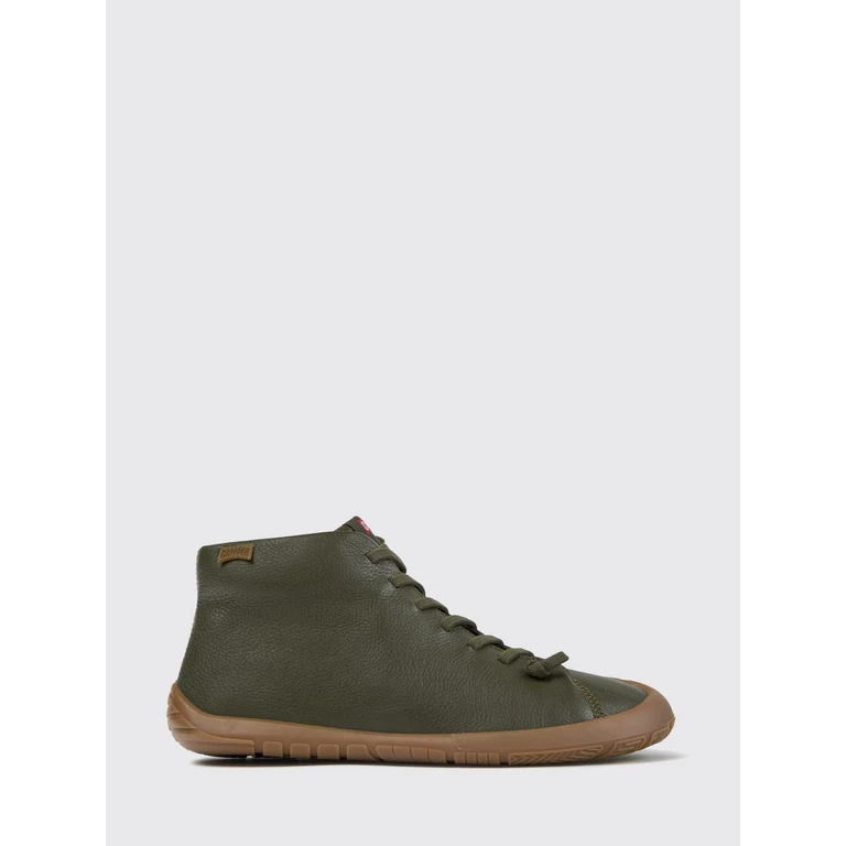 Peu Path+ High Top Sneakers in Grained Leather with Elastic Laces (K300558-002PEUPATH+0)