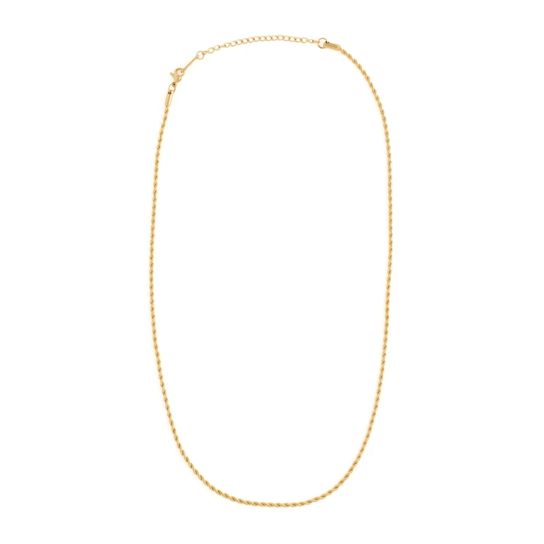 SHASHI Rope Necklace Gold One Size