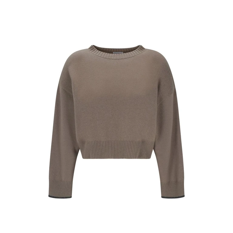 Brunello Cucinelli Beige Cashmere Sweater Clothing - Women