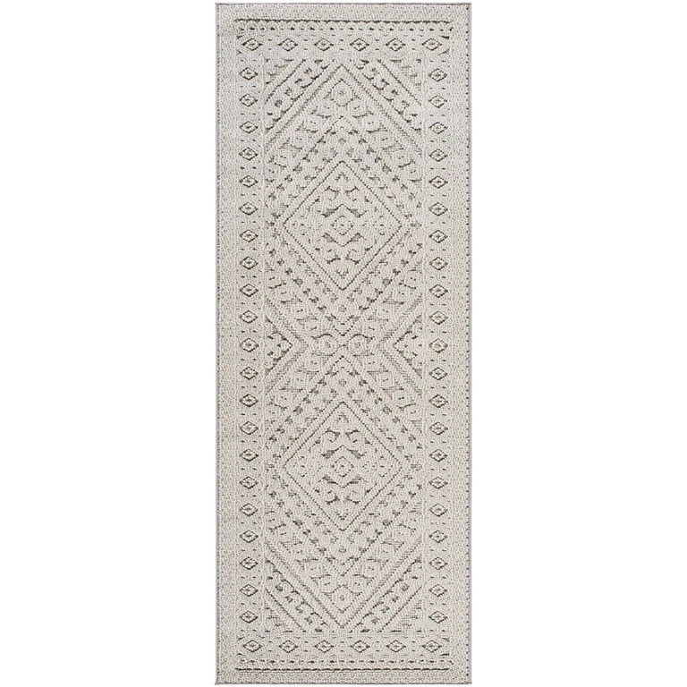 Hibah Natural Gray Outdoor Area Rug - Clearance
