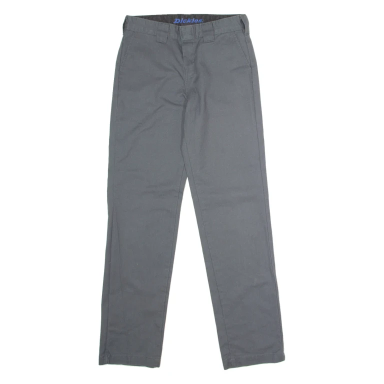 DICKIES Flex Workwear Womens Trousers Grey Slim Tapered W28 L30