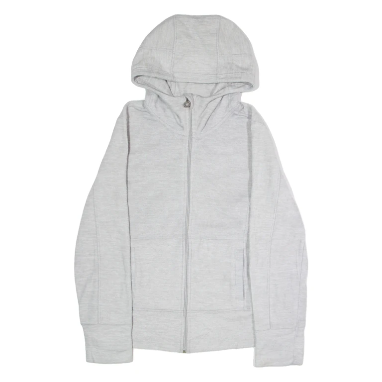CALVIN KLEIN PERFORMANCE Womens Fleece Jacket Grey Hooded S