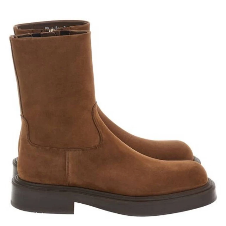 Ferragamo Formia Rounded Toe Ankle Boots
