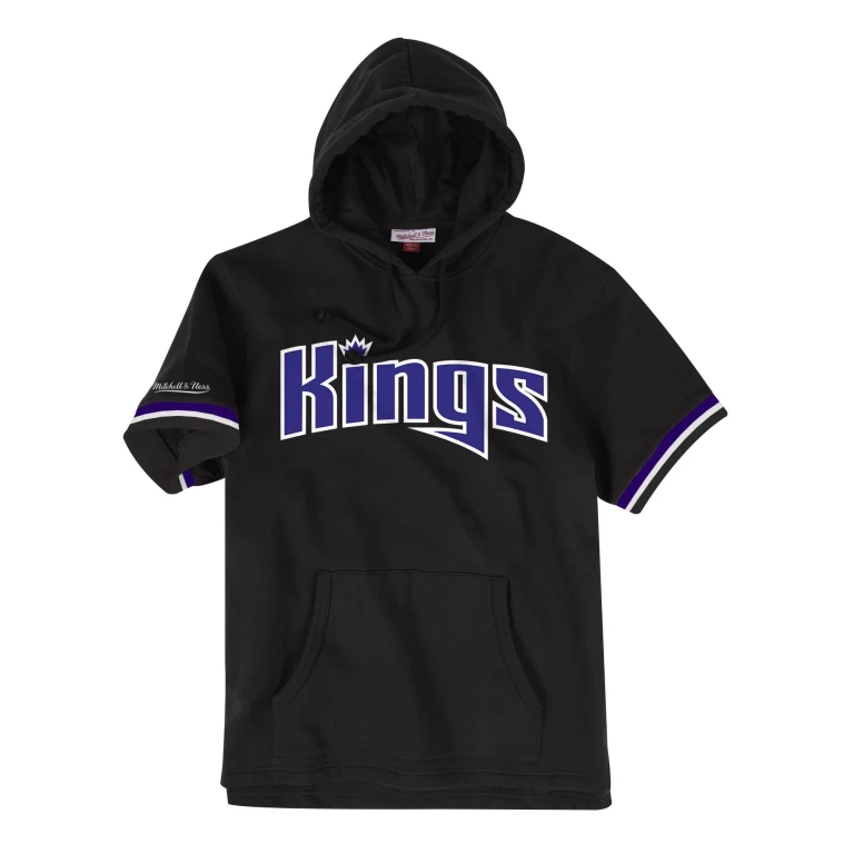Men's NBA French Terry Short Sleeve Hoodie Sacramento Kings Hoodies