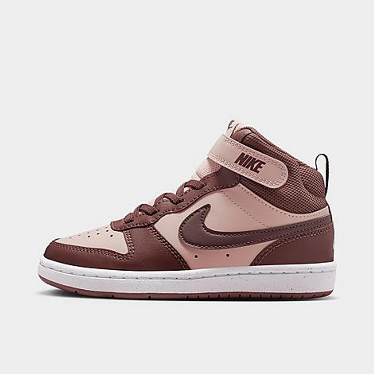 Little Kids Court Borough Mid 2 Casual Shoes in Silt Red/White/Tattoo Size: 1.0