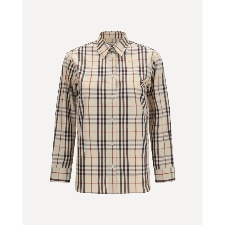 Burberry Damen-Hemd aus Popeline mit Karomuster