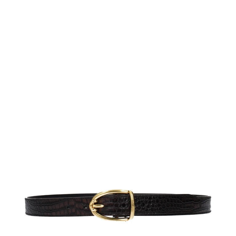 Tom Ford Brown Leather Regular Belt - Men