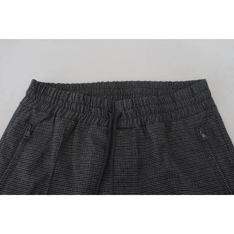 Dolce & Gabbana Gray Striped Wool Skinny Trouser Pants - Men