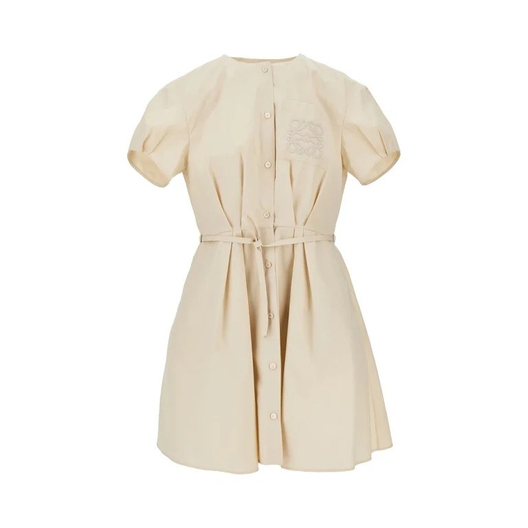 Cotton mini shirt dress Woman 38