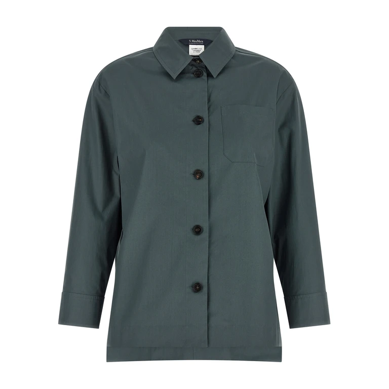 'S Max Mara Gray Cotton Blouse - Women