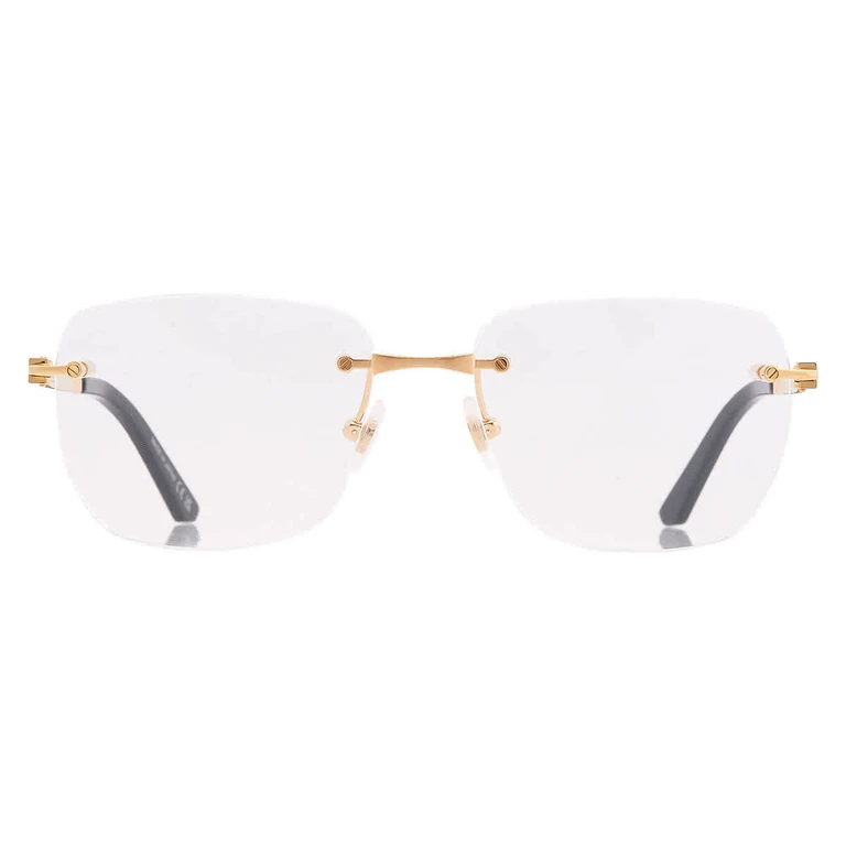 Cartier Santos de Cartier Demo Square Ladies Eyeglasses CT0512O 001 57