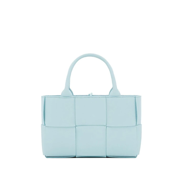 Bottega Veneta Blue Lamb Leather Tote Bag - Women
