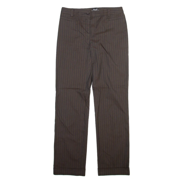 DOLCE & GABBANA Womens Trousers Grey Regular Straight W26 L30