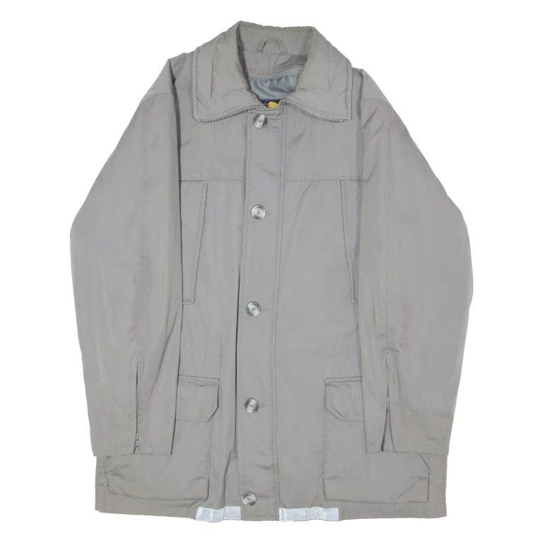 MAMMUT Mens Parka Jacket Grey Canvas 90s L
