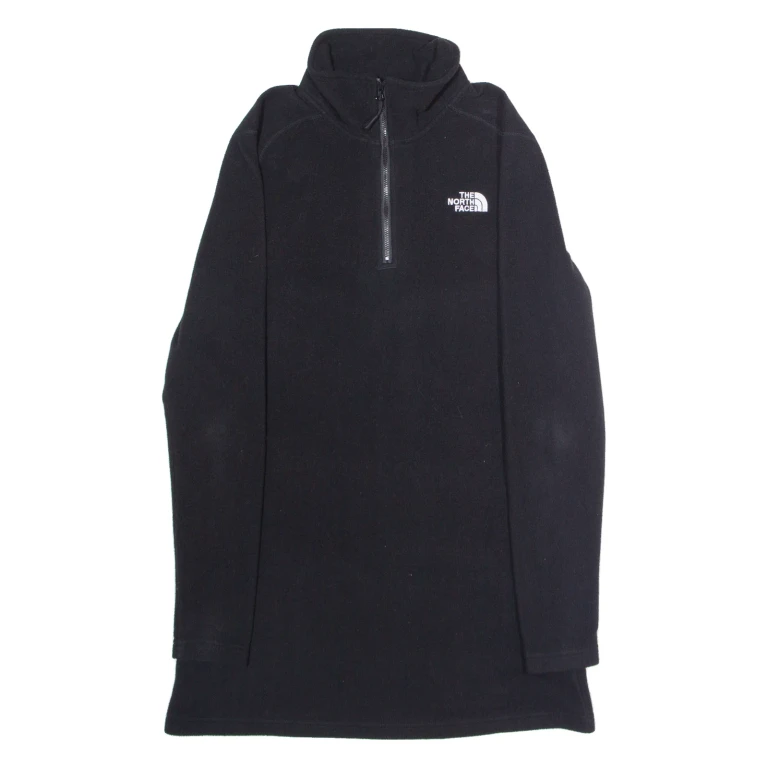 THE NORTH FACE Womens Fleece Black 1/4 Zip M