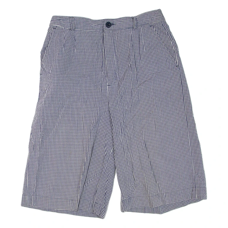 Womens Chino Shorts Black Check XS W26