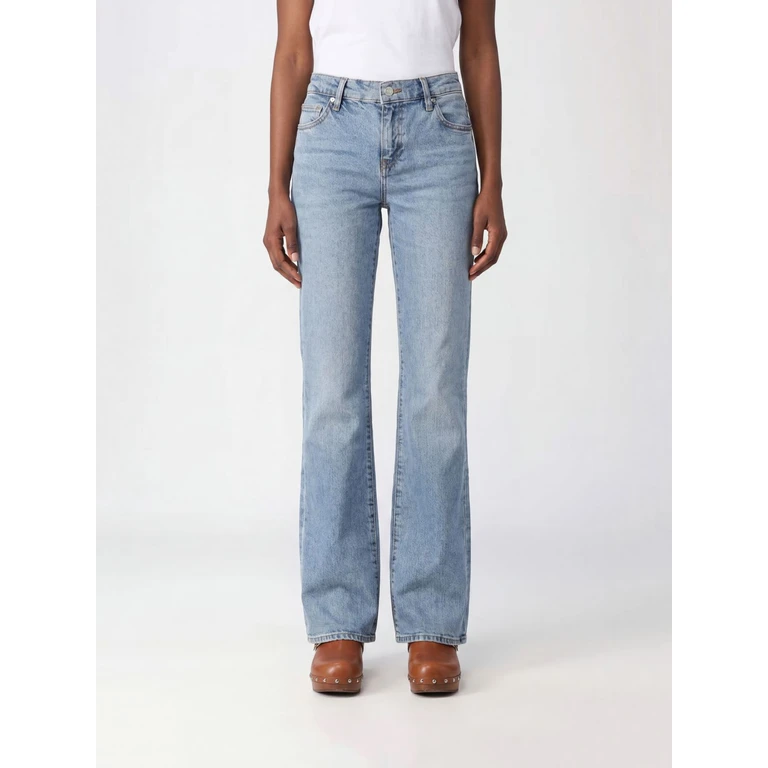 High-Waisted Flared Jeans in Stretch Cotton Denim (3014889SPIR)
