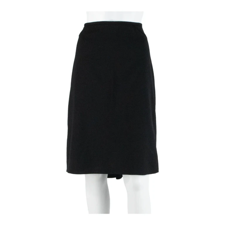 ARMANI COLLEZIONI Womens Flare Skirt Black Knee Length M