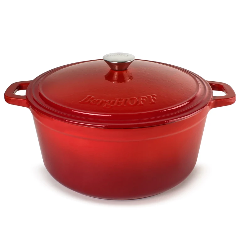 Neo Cast Iron 7qt. Round Dutch Oven 11" with Lid, Red