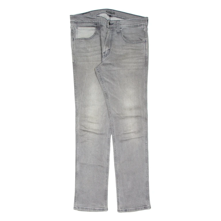 LEVI'S Levi's Line 8 Womens Jeans Grey Slim Skinny Stone Wash W32 L32