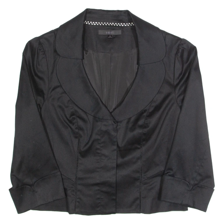 COAST Womens Blazer Jacket Black UK 12