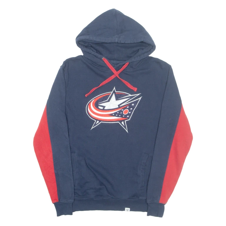 FANATIC Blue Jackets Mens Blue Hoodie USA S